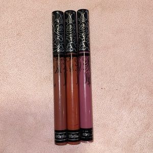 kat von d matte lipstick trio